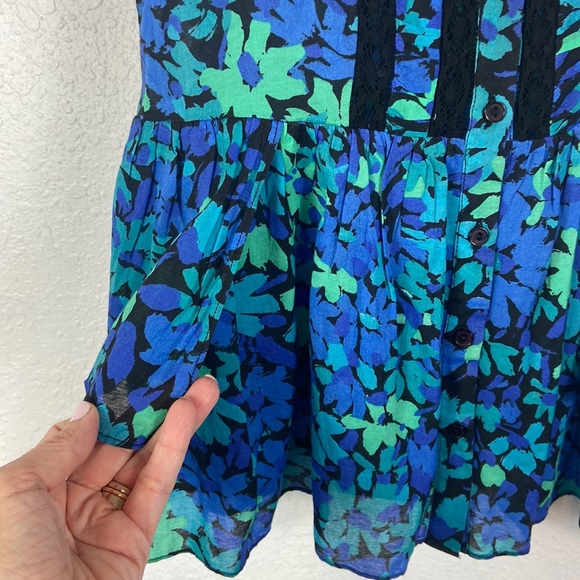 New Free People floral crop tank top S - Picture 2 of 5